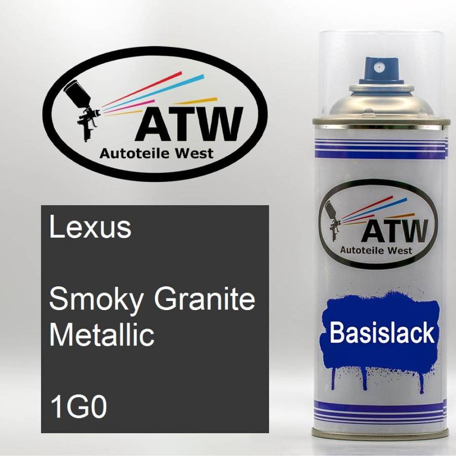 Lexus, Smoky Granite Metallic, 1G0: 400ml Sprühdose, von ATW Autoteile West.